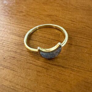 Madewell Crescent Moon Ring - Size 7